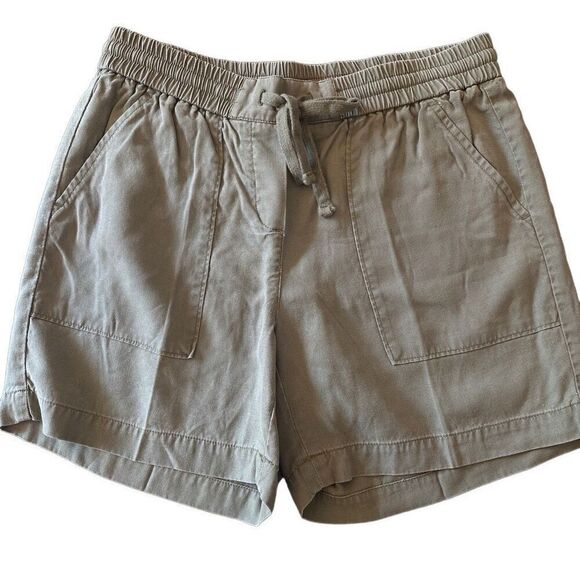 Talbots XS drawstring green elastic waist shorts - Picture 1 of 7